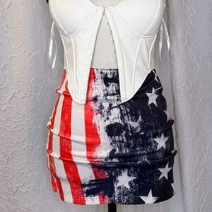 A3 design American Flag Skirt size XS